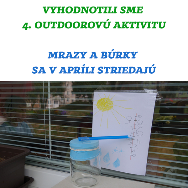 Vyhodnotili sme 4. súťaž zo série outdoorových aktivít - Mrazy a búrky sa v apríli striedajú