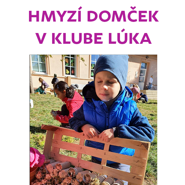 Hmyzí domček v Klube Lúka