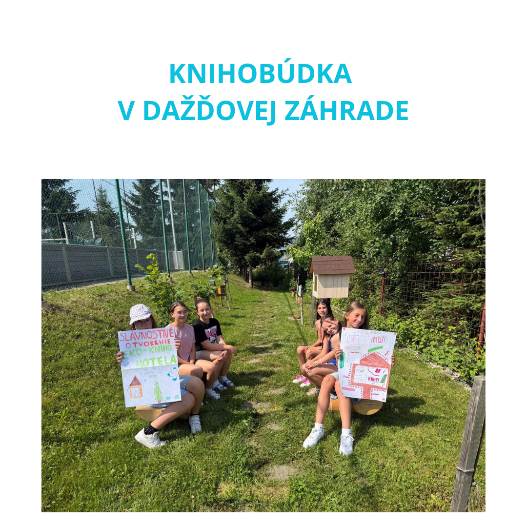 Knihobúdka v dažďovej záhrade