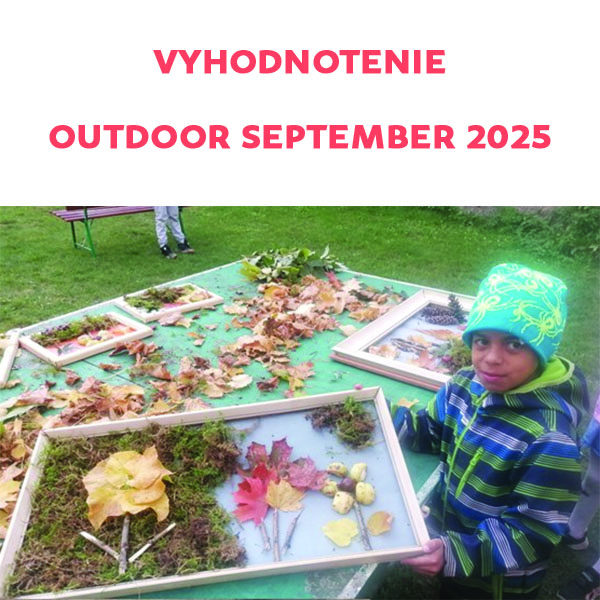 Vyhodnotenie outdoorovej súťaže - 1. kolo 2025