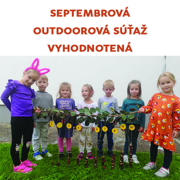 Vyhodnotenie outdoorovej súťaže - 1. kolo