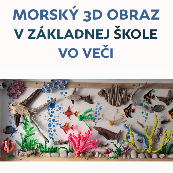 Podmorský obraz vyčarovaný upcyklingom